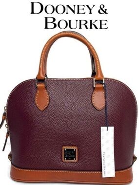 Dooney & Bourke Bordeaux Burgundy ZIP Zip Satchel